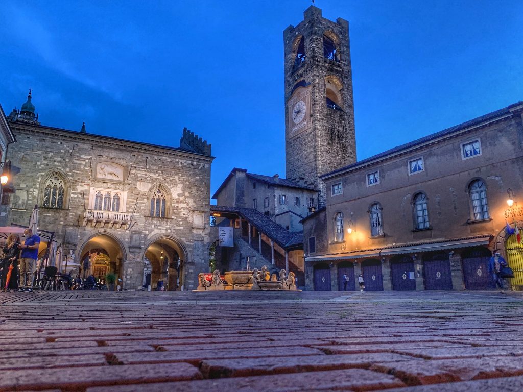 Piazza Vecchia, Bergamo, Italy