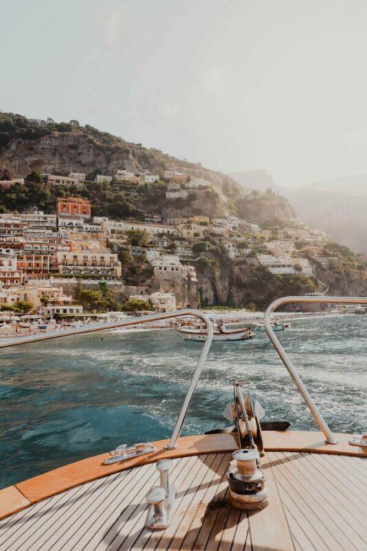 boat ride in Positano